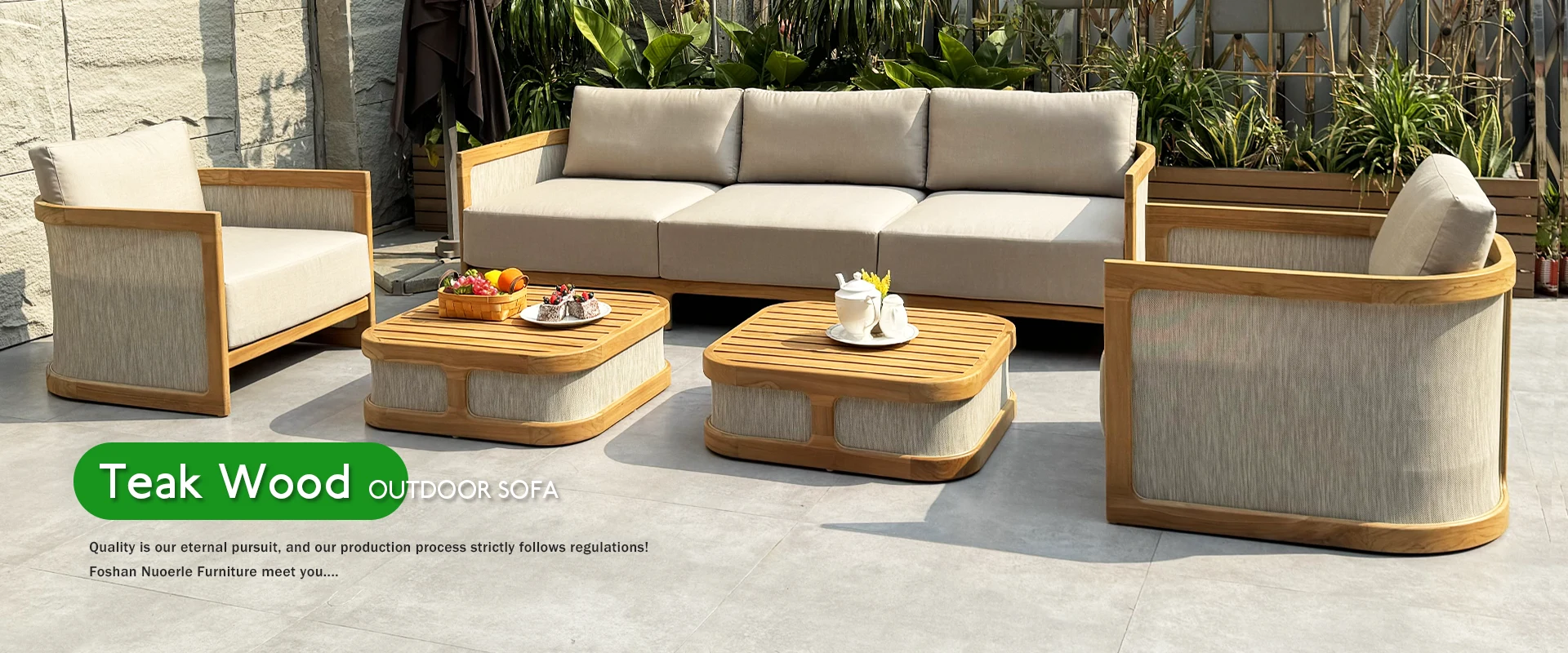 Tek Wood Sofa Outdoor China