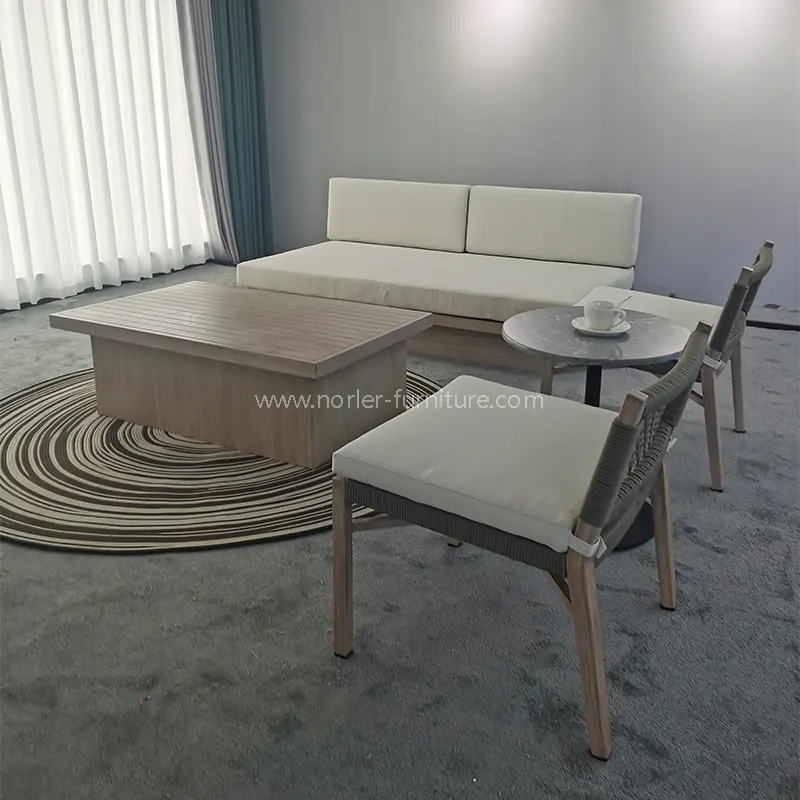 Aluminium en alliage en bois Grain Woven Cell Outdoor
