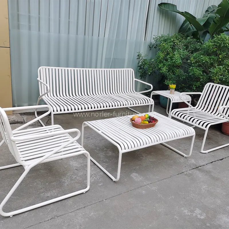 Sofa extérieur à cadre en aluminium en aluminium durable
