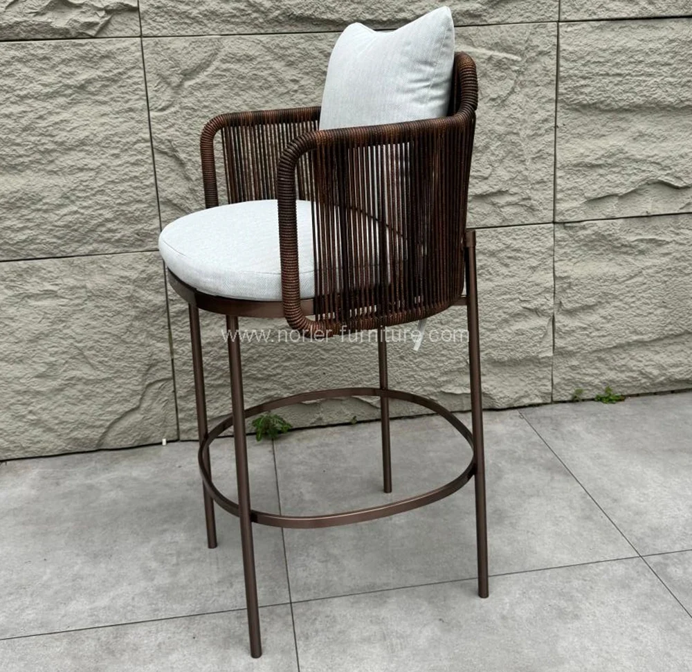 Outdoor Garden Balcony Aluminum Bar Chair