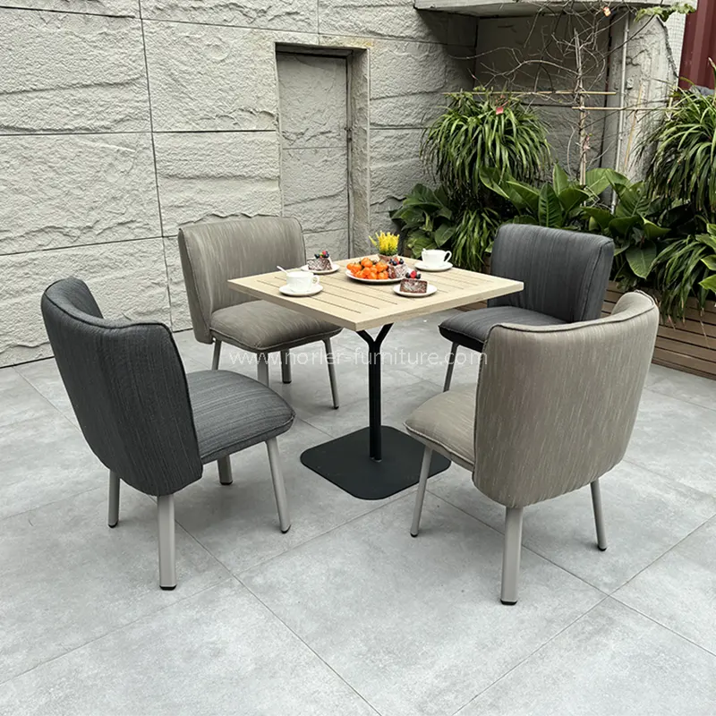 Outdoor Square Coffee Table Balcony Set