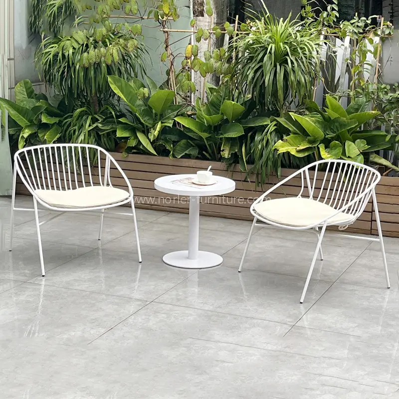 Ensemble de jardins de balcon d'aluminium blanc en aluminium blanc moderne