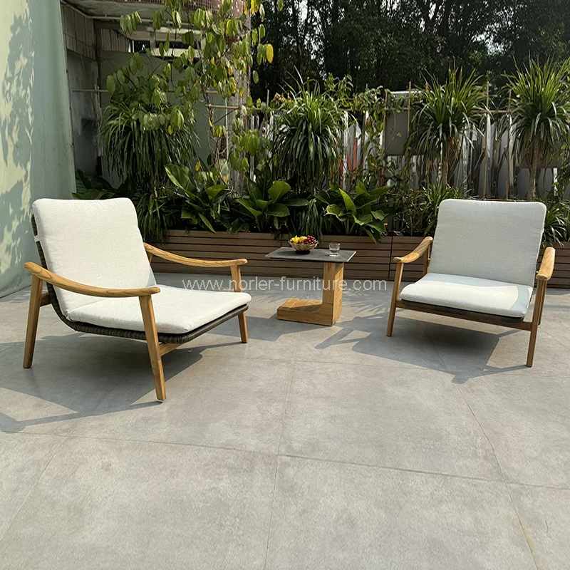 Ensemble de jardin en bois en teck en teck
