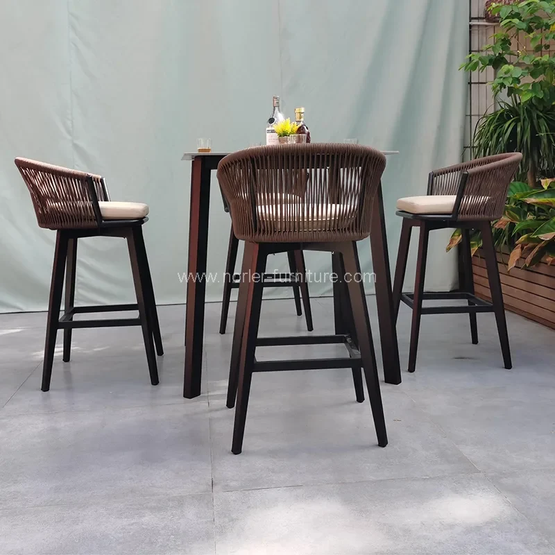 Ensemble de bar de plage de l'hôtel Patio de meubles d'extérieur