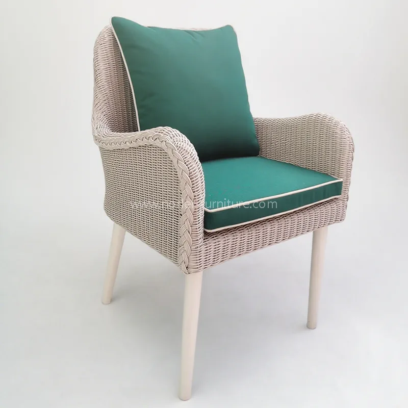 Chaise de loisirs en plein air en aluminium PE résistant aux intempéries